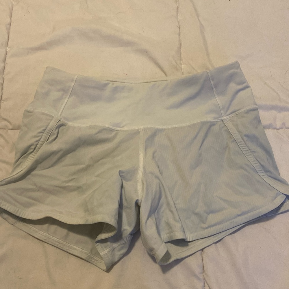 White lululemon shorts